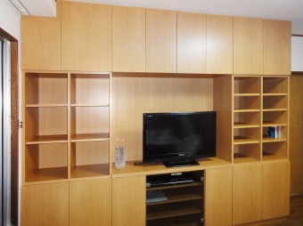 いつも片付いたリビングはストレスフリー